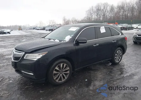 2016 Acura Mdx Technology Acurawatch Plus Packages/Technology Package from USA, damaged, VIN 5FRYD4H46GB049476